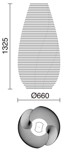 Exo Twist F GX53 stojací svítidlo