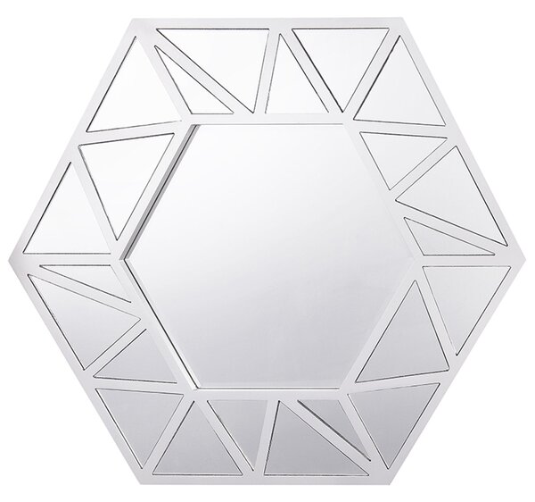 Závěsné zrcadlo ISIGNY 80 x 70 cm stříbrné