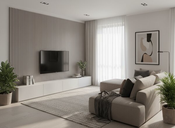 Horve Akustický panel 2700 x 605 mm - stříbrná hruška