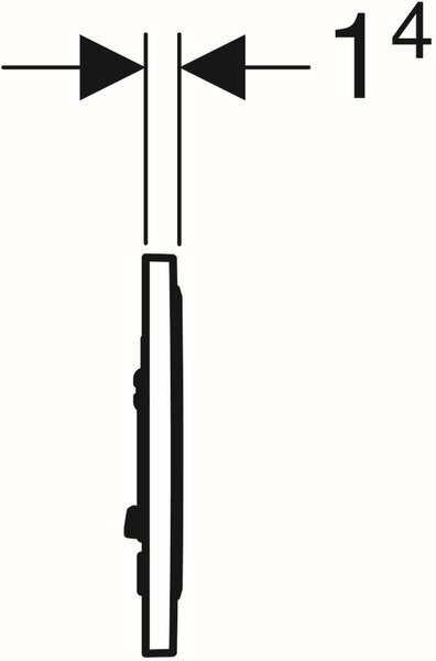 Geberit Sigma splachovací tlačítko pro WC černá 115.758.16.5
