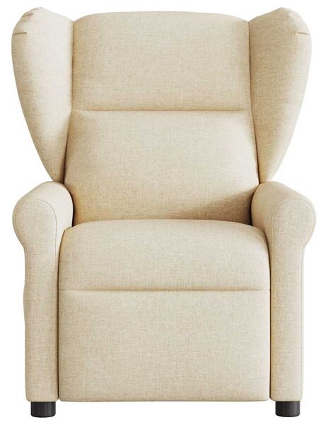Elektrické polohovací křeslo krémové textil 3303362