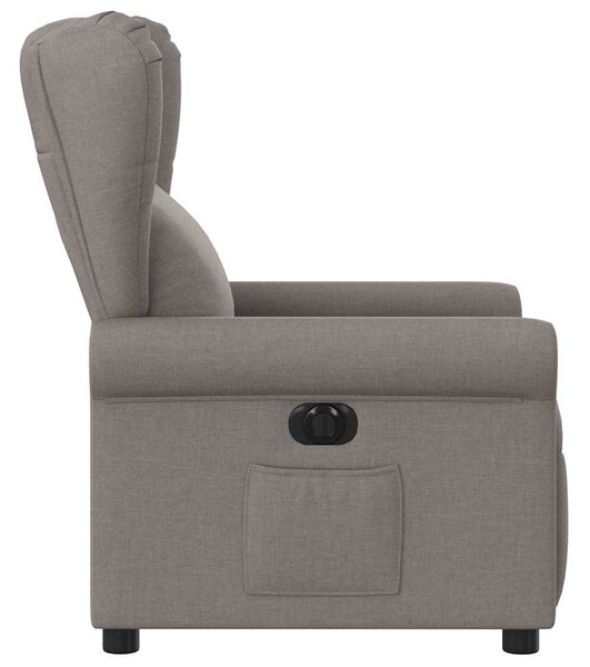 Elektrické polohovací křeslo taupe textil 3303361