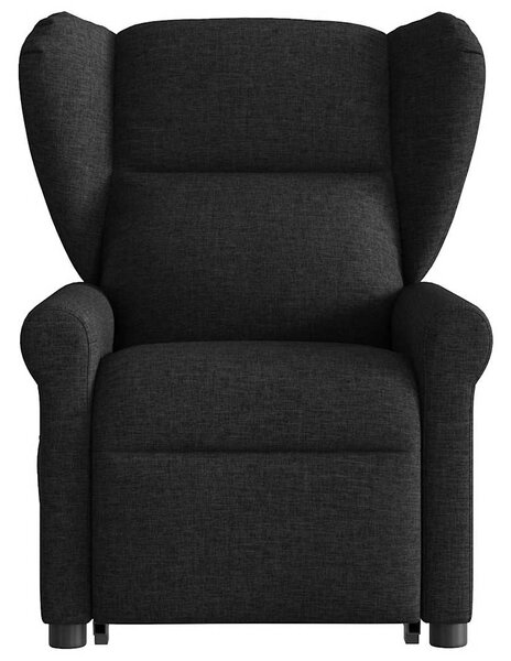 Zvedací polohovací křeslo černé textil 3303376