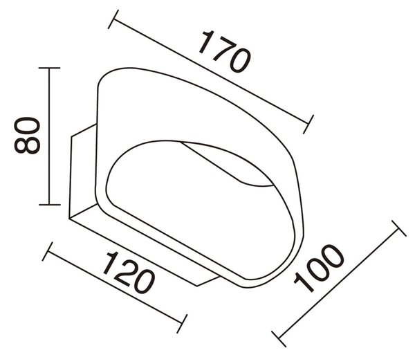 Exo Wall Bracket Iv LED nástěnné svítidlo