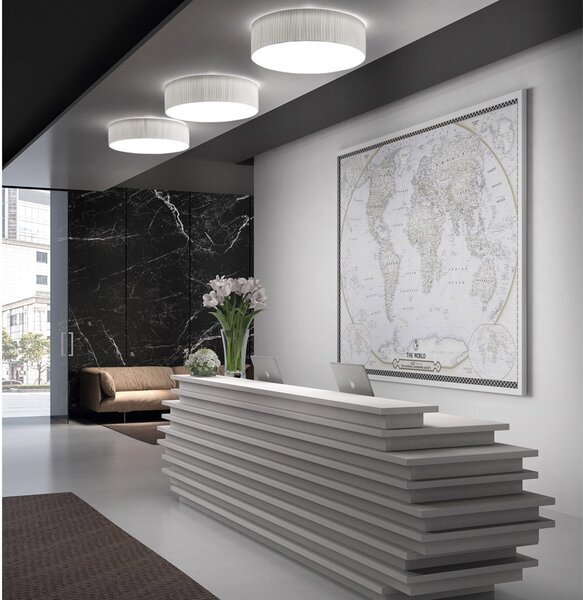 Exo Vorada N LED kruhové stropní svítidlo černé 300mm
