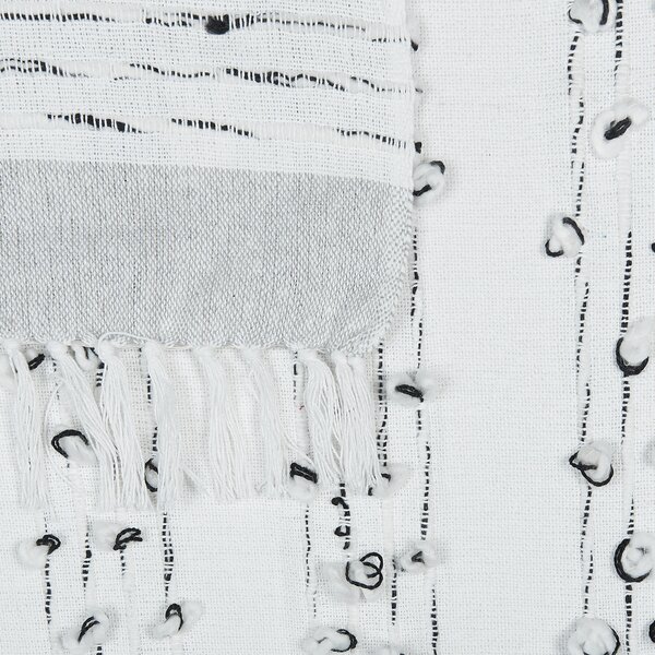 Deka YAMALAK Tkanina 130 x 150 cm Světle šedá