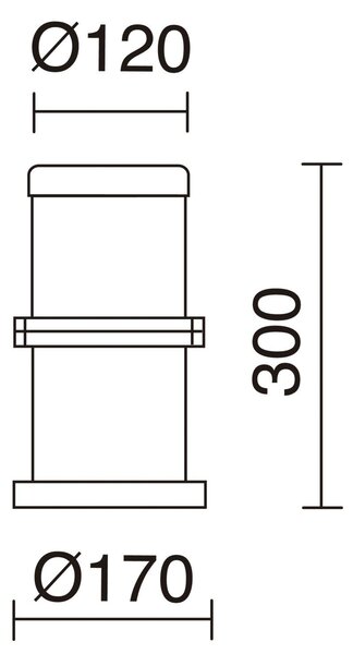 Dopo Omo E27 sloupkové svítidlo bílé 400mm