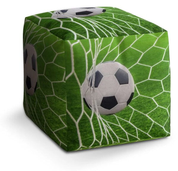 Sablio Taburet Cube Fotbalový míč v bráně - 40x40x40 cm