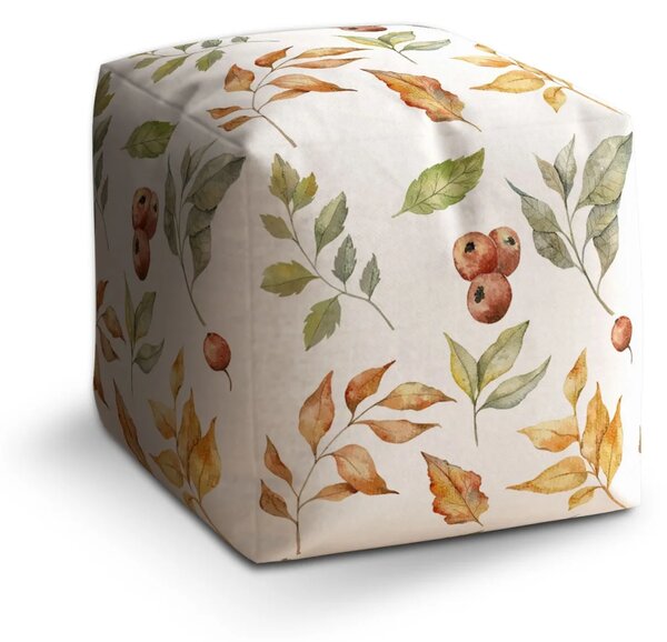 Sablio Taburet Cube Barvy podzimu - 40x40x40 cm