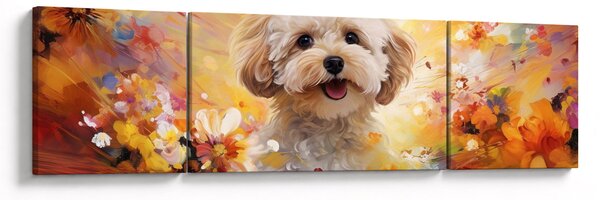 Obraz - Šťastný pes (170x50 cm)