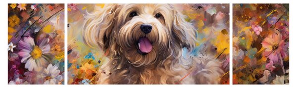 Obraz - Šťastný pes II. (170x50 cm)