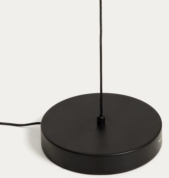 Kave Home Černé kovové napínací LED světlo Bow Ø 16 cm