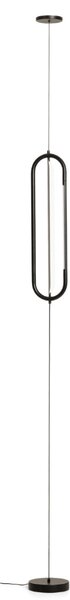 Kave Home Černé kovové napínací LED světlo Bow Ø 16 cm