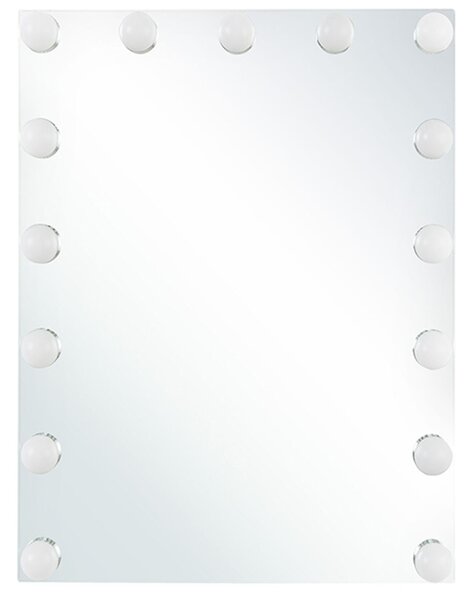 LED koupelnové zrcadlo LUCENAY 40 cm 50 cm Stříbrná