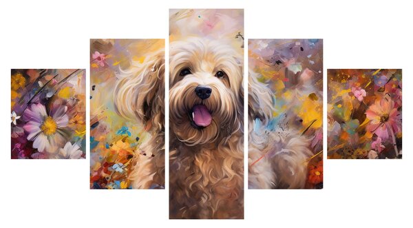 Obraz - Šťastný pes II. (125x70 cm)