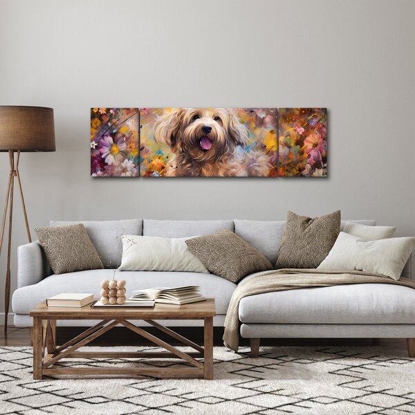Obraz - Šťastný pes II. (170x50 cm)