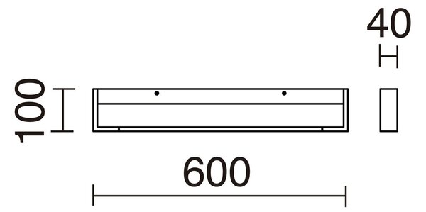 Exo TILT LED nástěnné svítidlo bílé 900mm