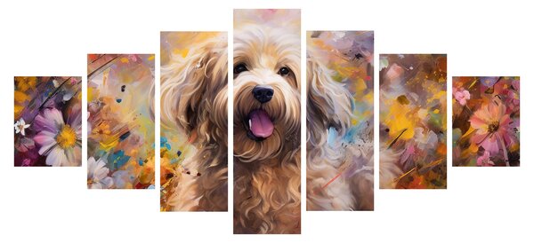 Obraz - Šťastný pes II. (210x100 cm)
