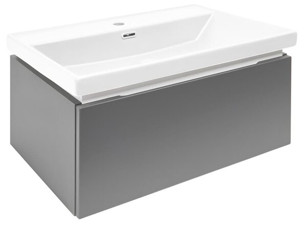 Koupelnová skříňka s krycí deskou SAT Feel 60x30x44,8 cm antracit mat SATFEEL60ANTU4