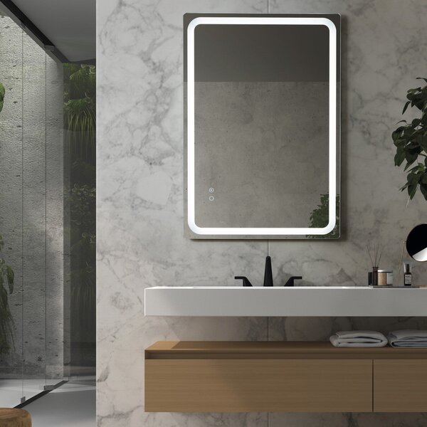 Exo Minerva LED nástěnné osvětlené zrcadlo 800x700mm