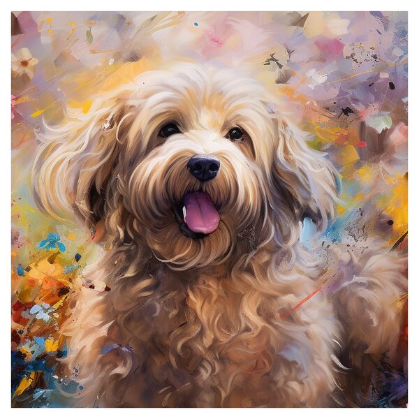 Obraz - Šťastný pes II. (30x30 cm)