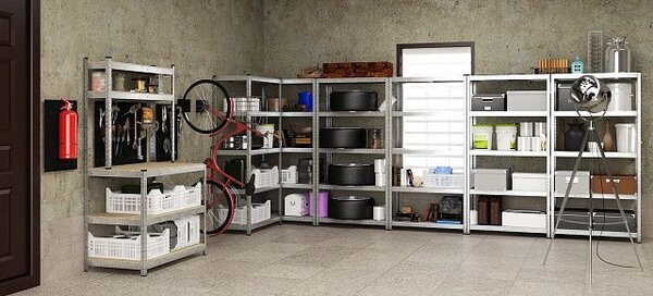 Akční balíček 1+1 Kovový regál ECONOMY 180x90x40 - pozinkovaný