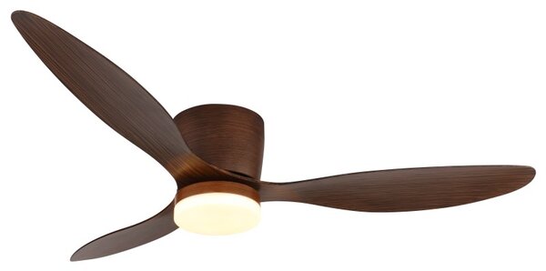 GLOBO 03666H ARMANDO stropní ventilátor se světlem D1315mm LED 20W 2460/1450lm 3000-6500K hnědá, časovač, dálkový ovladač