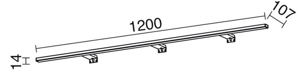 Exo Blizzard LED nástěnné koupelnové svítidlo 80cm