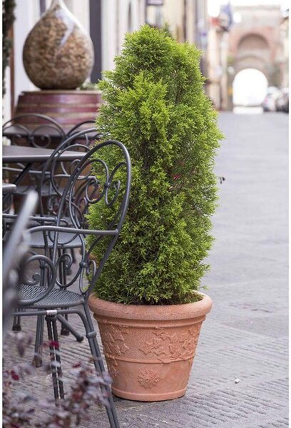 BAMA Květináč VITE 40 cm, v barvě terracotty, plastový