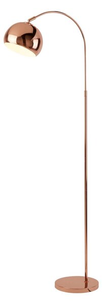 Searchlight Stojací lampa Lukai, měď, kov, 140 cm, E27, Měď, Obývací pokoj / jídelna, kov, Moderní