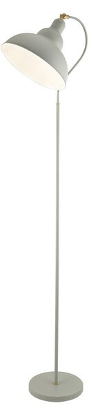 Searchlight Stojací lampa Yosra, taupe, kov, 166 cm, E27, Krémová / jantar, Obývací pokoj / jídelna, kov, Moderní