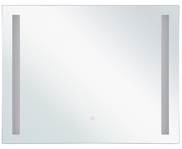 LED koupelnové zrcadlo LIRAC 70 cm 60 cm Stříbrná