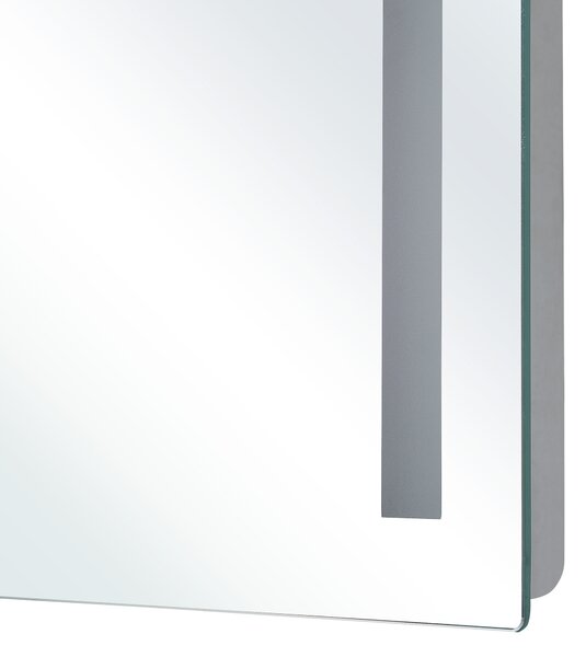 LED koupelnové zrcadlo LIRAC 70 cm 60 cm Stříbrná