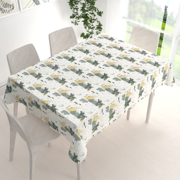 Biante Sametový obdélníkový ubrus Tamara TMR-031 Medvědi v horách 50x100 cm