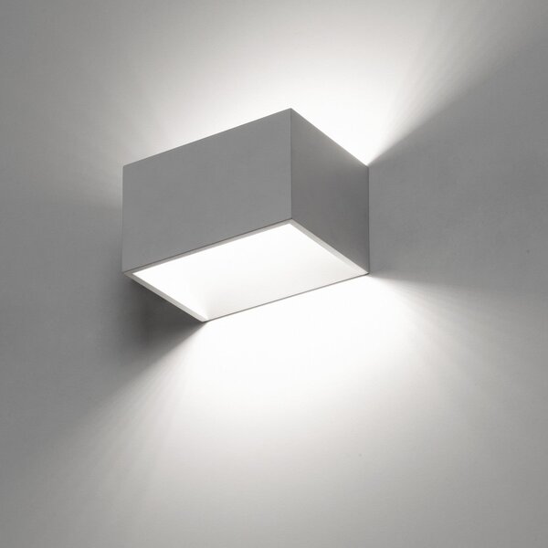 Exo Rett LED nástěnné svítidlo bílé L