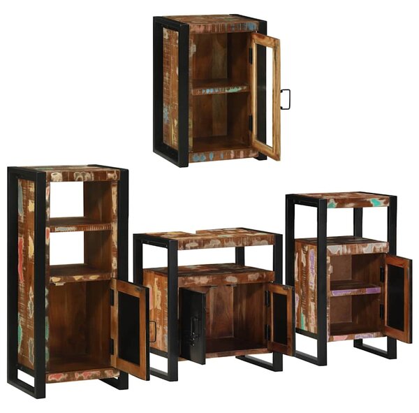Sada koupelnového nábytku 4 ks Vícebarevný 55 x 35 x 60 cm 3305699