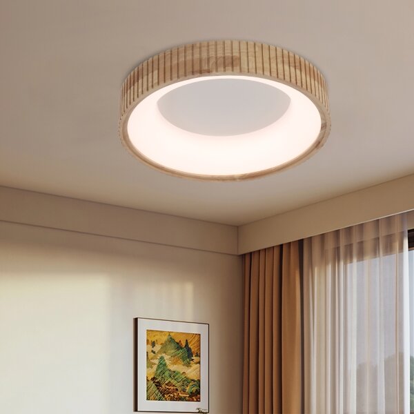 Brilagi - LED Stropní svítidlo FALCON WOOD MODERN LED/30W/230V pr. 45 cm dřevo