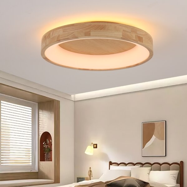 Brilagi-LED Strop. svítidlo FALCON WOOD LED/40W/230V 3000/4000/6000K 60 cm dřevo