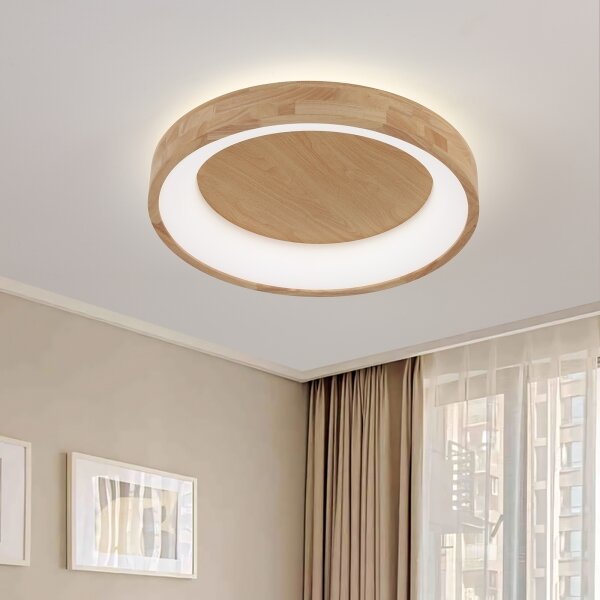 Brilagi-LED Strop. svítidlo FALCON WOOD LED/40W/230V 3000/4000/6000K 60 cm dřevo