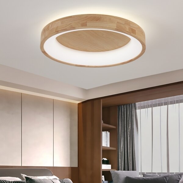 Brilagi-LED Strop. svítidlo FALCON WOOD LED/40W/230V 3000/4000/6000K 60 cm dřevo