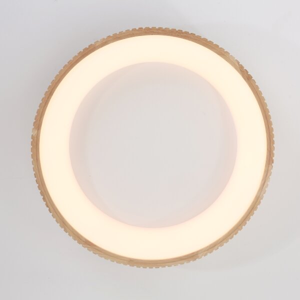 Brilagi - LED Stropní svítidlo FALCON WOOD MODERN LED/40W/230V pr. 60 cm dřevo
