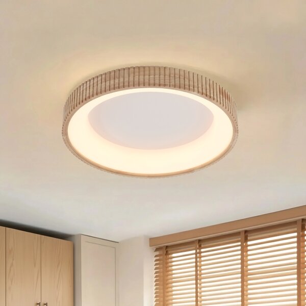 Brilagi - LED Stropní svítidlo FALCON WOOD MODERN LED/40W/230V pr. 60 cm dřevo