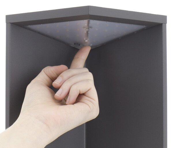 Dopo Como T LED sloupkové svítidlo antracitové SOLÁRNÍ