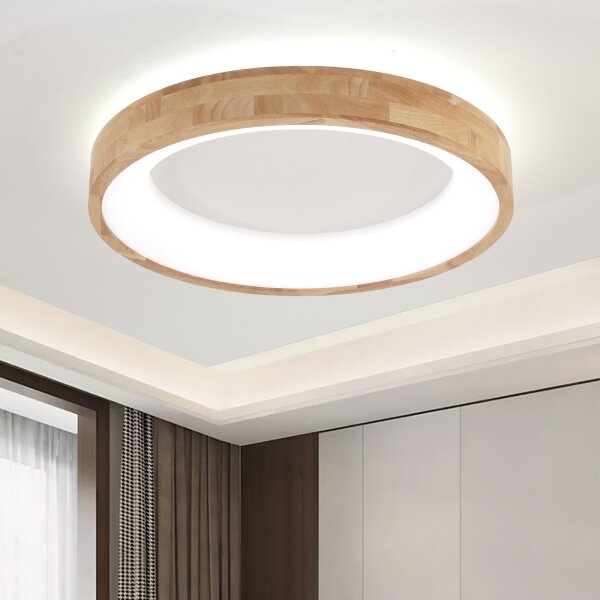 Brilagi-LED Strop. svítidlo FALCON WOOD LED/40W/230V 3000/4000/6000K 60 cm dřevo