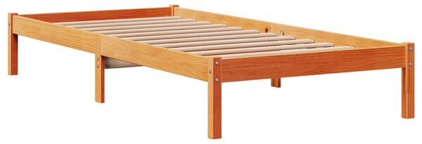 Rám postele s čelem voskově hnědý 75 x 190 cm masivní borovice 3305732