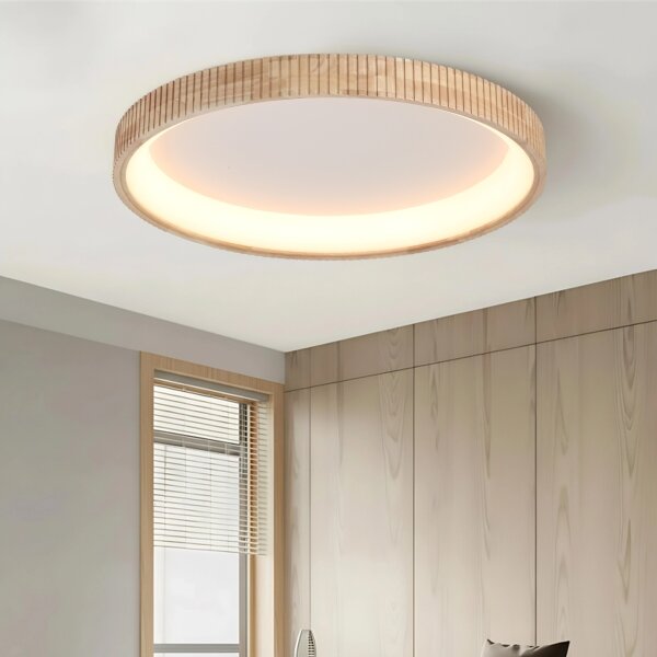 Brilagi - LED Stropní svítidlo FALCON WOOD MODERN LED/60W/230V pr. 80 cm dřevo