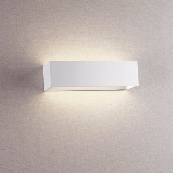 Exo Rett LED nástěnné svítidlo stříbrné L