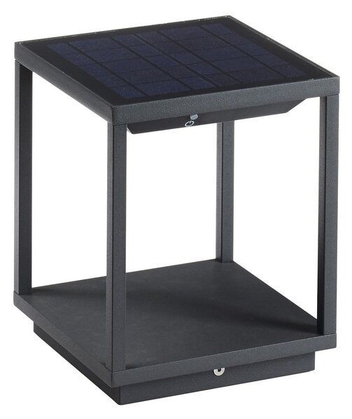 Dopo Solei LED sloupkové antracitové solární svítidlo 245mm