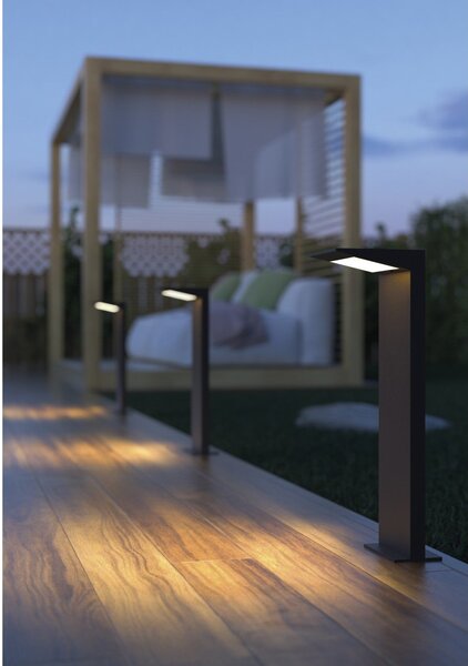 Dopo Como L LED sloupkové svítidlo antracitové SOLÁRNÍ