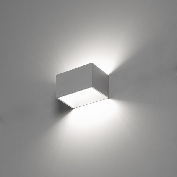 Exo Rett LED nástěnné svítidlo stříbrné L